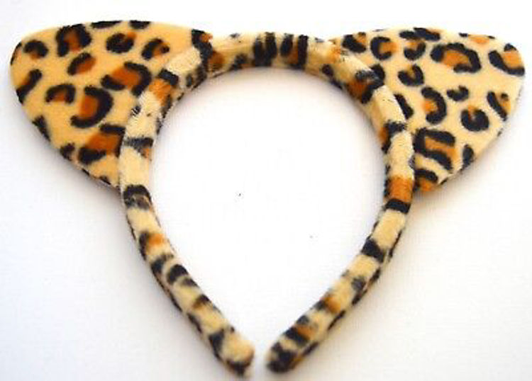 Picture of 5043 / 0432 LEOPARD PRINT EARS ALICEBAND